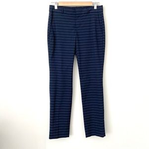 BANANA REPUBLIC Navy Stripe Ryan Pants Petite 0